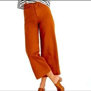 Madewell Slim Emmett Wide-leg Crop Pants